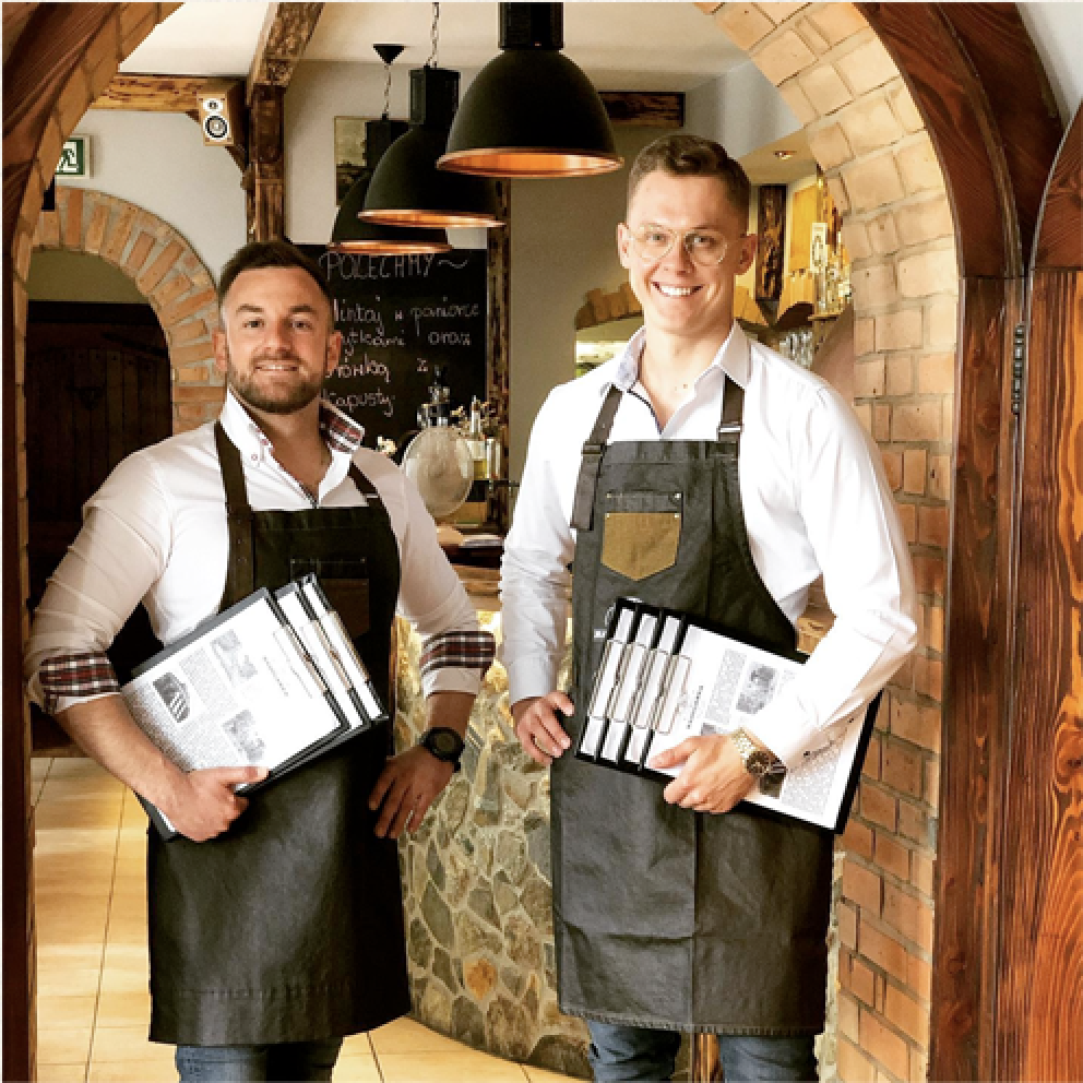 właściciele restauracji Nadolanka, Paweł i Paweł