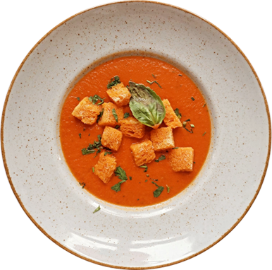 zupa krem pomidorowa z grzankami