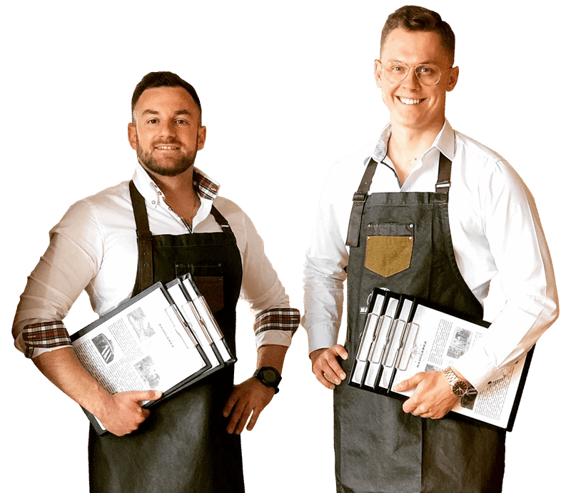 właściciele restauracji, Paweł i Paweł